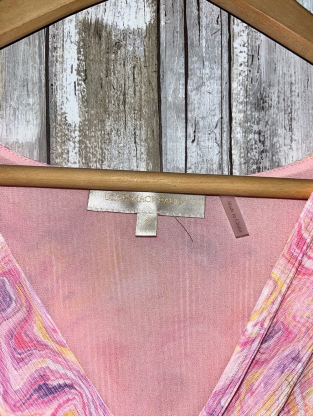 LoveShackFancy Nanita Mini Dress Golden Maize Pink Print Cutout Long Sleeve S - Picture 5 of 7
